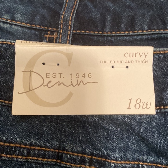 Brand New Cato Dark Wash, Curvy, Denim Shorts…size 16W & (2) 18W - Picture 6 of 8